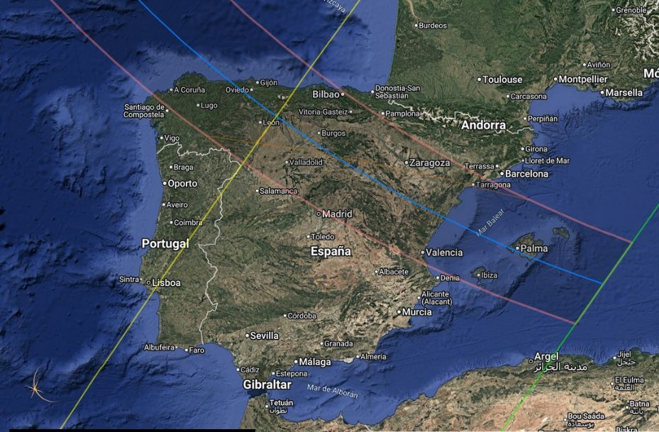 Gafas Eclipse Solar - Mapa Eclipse Solar Total España 12 Agosto 2026