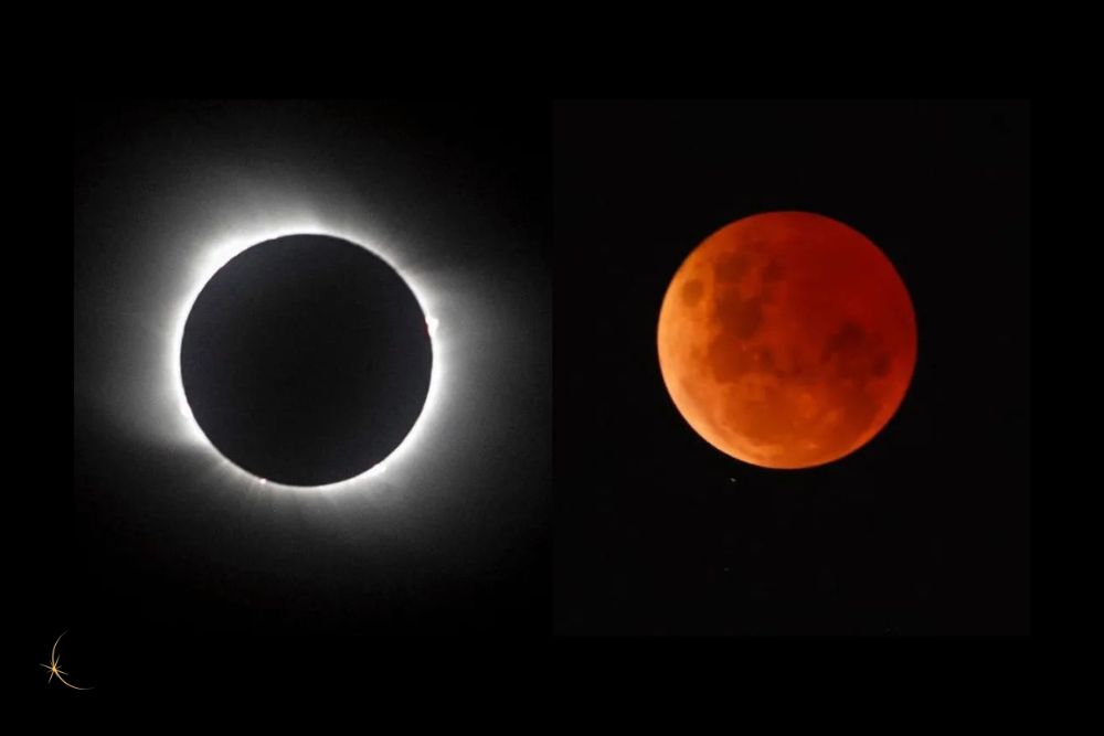 Gafas Eclipse Solar - Diferencia entre eclipse lunar y solar