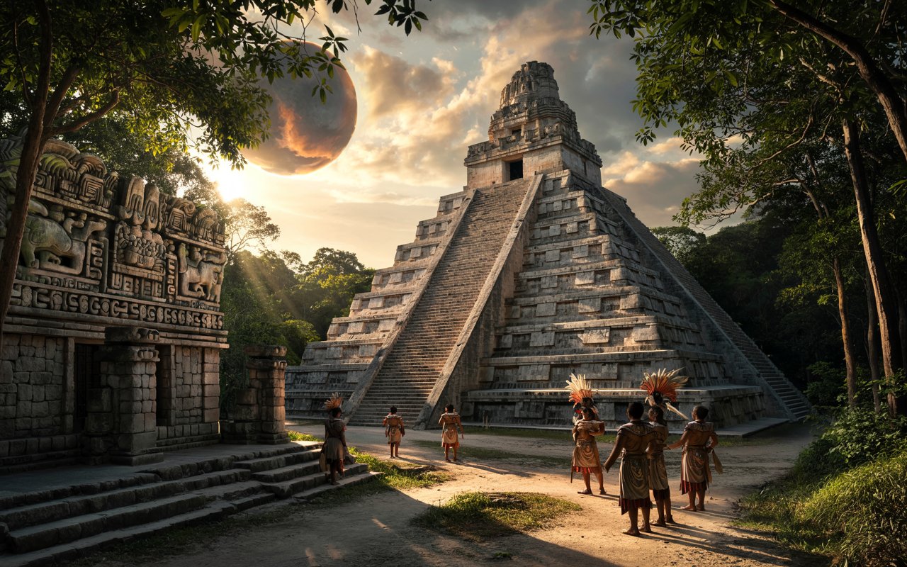 Gafas Eclipse Solar - De qué era señal un eclipse solar para los mayas