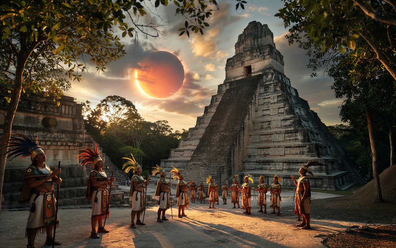 Gafas Eclipse Solar - De qué era señal un eclipse solar para los mayas