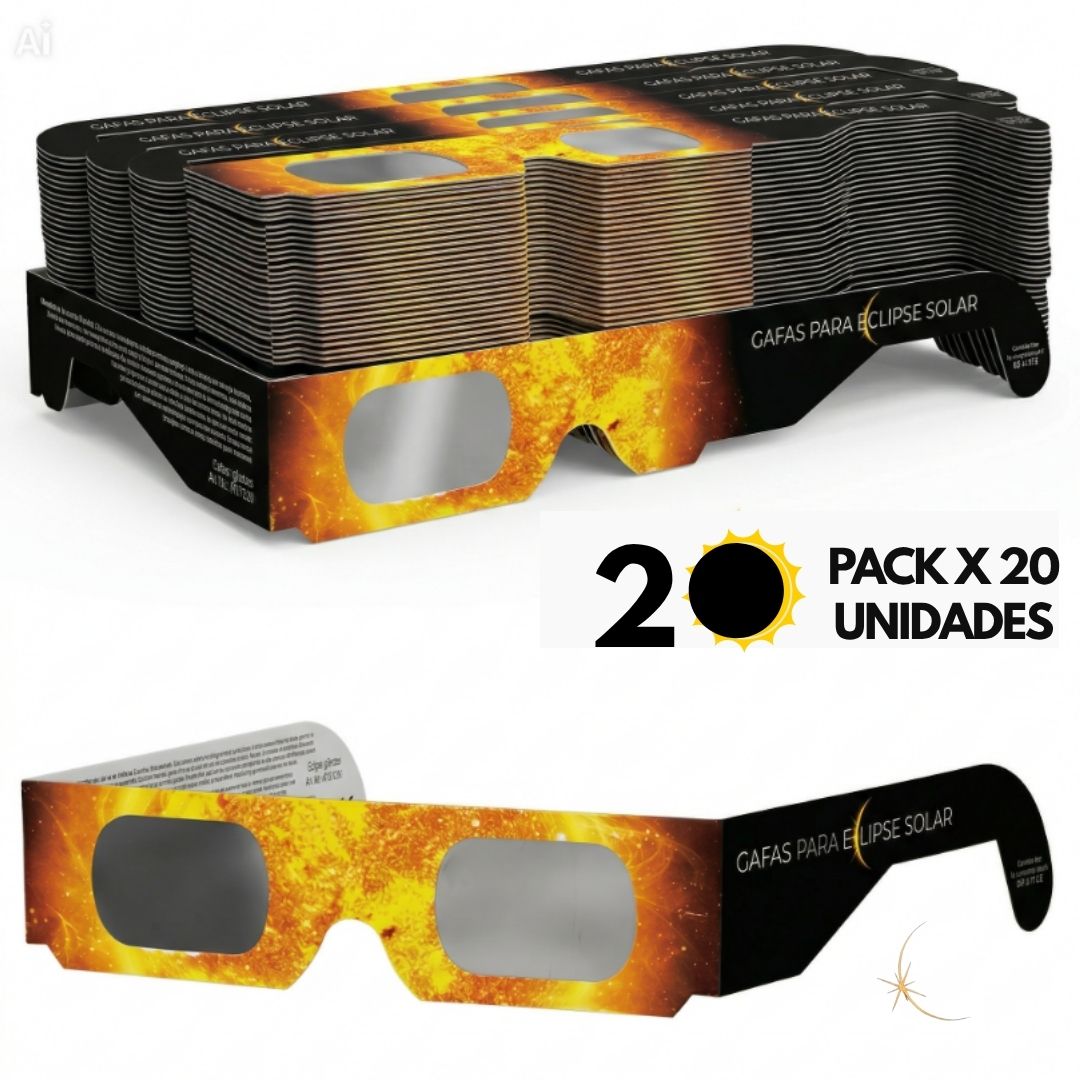 Gafas Para Eclipse Solar Homologadas Pack 20