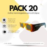 Gafas Para Eclipse Solar Homologadas Pack 20