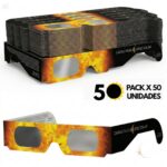 gafas para ver el eclipse solar pack 50