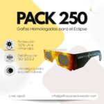 Gafas para eclipse solar ISO 12312 2 pack 250