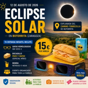 Entrada eclipse solar 2026 – Infantil