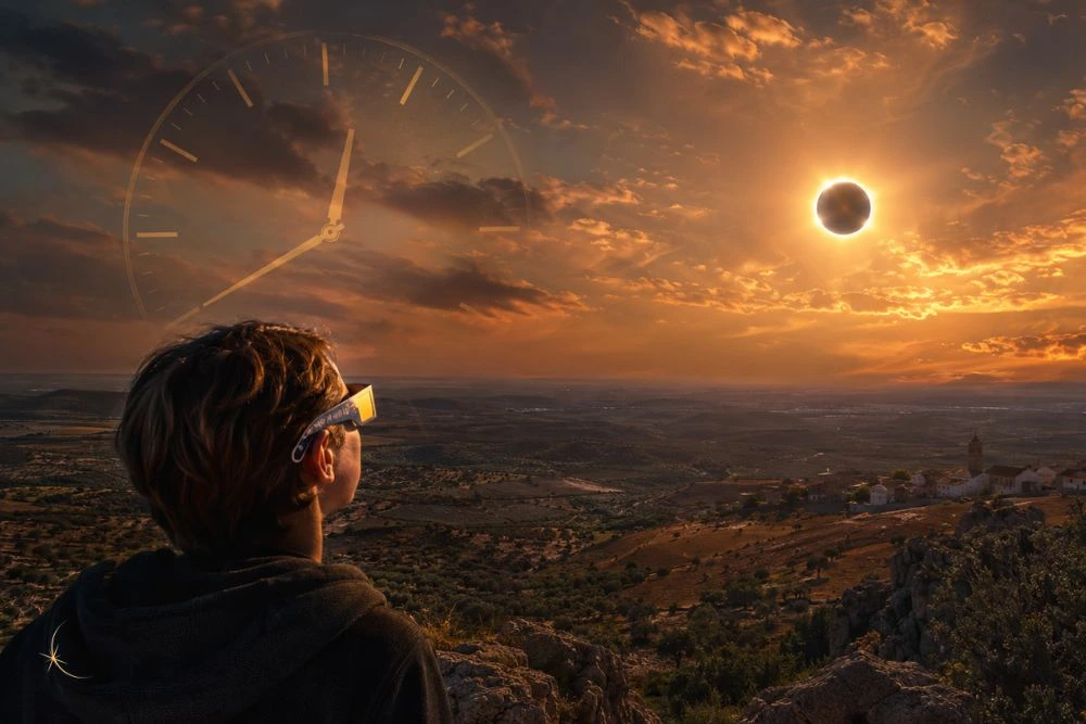 a que hora es el eclipse del 12 de agosto